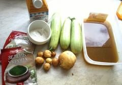 «Легкий суп-пюре из кабачков» - приготовления блюда - шаг 1