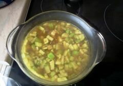 «Легкий суп-пюре из кабачков» - приготовления блюда - шаг 5