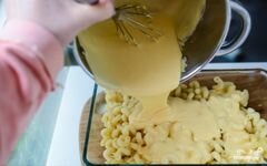 «Макаронная запеканка с сыром» - приготовления блюда - шаг 6