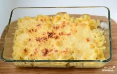 «Макаронная запеканка с сыром» - приготовления блюда - шаг 8