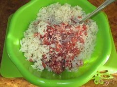 «Ежики со свежей зеленью в томатном соусе» - приготовления блюда - шаг 1