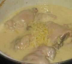 «Курица в сырном соусе» - приготовления блюда - шаг 4