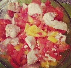 «Курица, запечёная с овощами» - приготовления блюда - шаг 9