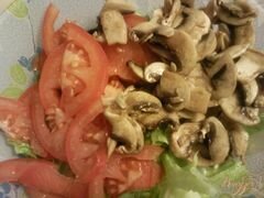 «Овощной салат с грибами» - приготовления блюда - шаг 3