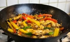 «Курица с овощами в воке» - приготовления блюда - шаг 7
