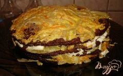 «Печеночный торт (печень куриная)» - приготовления блюда - шаг 6