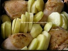 «Курица с картофелем в сливочно-горчичном соусе» - приготовления блюда - шаг 2