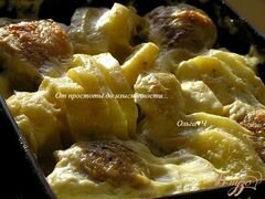 «Курица с картофелем в сливочно-горчичном соусе» - приготовления блюда - шаг 4