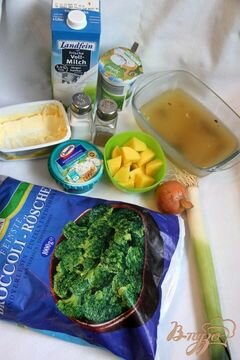 «Брокколи крем-суп с творожной горгонзолой» - приготовления блюда - шаг 2