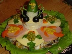 «Салат "золотая рыбка"» - приготовления блюда - шаг 7