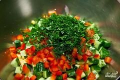 «Салат из сладкой кукурузы» - приготовления блюда - шаг 8