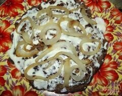 «Печеночный торт с плавленым сырком» - приготовления блюда - шаг 5