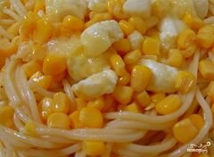 «Макароны с кукурузой» - приготовления блюда - шаг 7