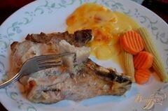 «Свиные отбивные с апельсиновой и имбирной глазурью» - приготовления блюда - шаг 3