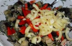 «Салат из баклажанов и перца» - приготовления блюда - шаг 3