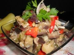 «Салат из баклажанов и перца» - приготовления блюда - шаг 5