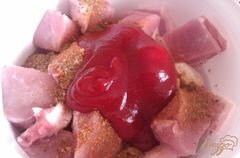«Свиной шашлык с кетчупом» - приготовления блюда - шаг 5