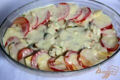 «Гратин из картофеля с куриным рагу под миндальной корочкой» - приготовления блюда - шаг 10