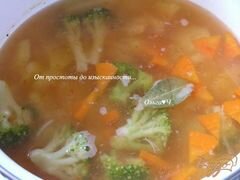 «Овощной суп с брокколи» - приготовления блюда - шаг 4