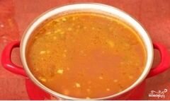 «Суп фасолевый с копченостями» - приготовления блюда - шаг 10
