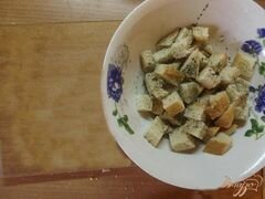 «Суповые сухарики с травами» - приготовления блюда - шаг 2