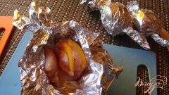 «Куриные шарики с персиками» - приготовления блюда - шаг 3