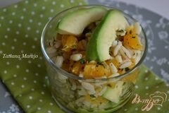 «Салат с перловкой , апельсинами и авокадо» - приготовления блюда - шаг 5