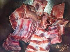 «Запеченные свиные ребрышки» - приготовления блюда - шаг 1