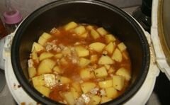 «Рагу по-болгарски» - приготовления блюда - шаг 6