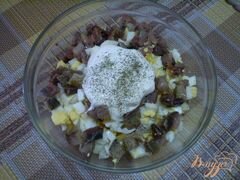 «Картофельный салат с копченой иваси» - приготовления блюда - шаг 6
