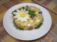 «Картофельный салат с копченой иваси» - приготовления блюда - шаг 9