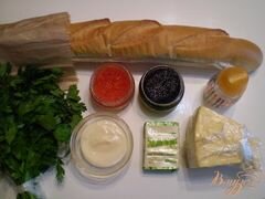 «Праздничные бутербродики» - приготовления блюда - шаг 1