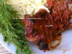 «Свиные ребрышки в томатном соусе с майораном» - приготовления блюда - шаг 6