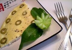 «Омлет на сливках с зелеными оливками» - приготовления блюда - шаг 8