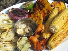 «Сальса с овощами и фруктами, обжаренными на гриле» - приготовления блюда - шаг 4