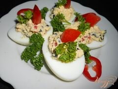 «Яйца фаршированные» - приготовления блюда - шаг 4