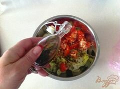 «Овощной салат с сыром Джугос» - приготовления блюда - шаг 8
