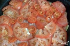 «Свинина по-французски с помидорами и картошкой» - приготовления блюда - шаг 6