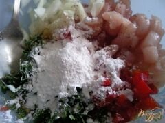 «Оладьи "Закусочные" из куриной грудки» - приготовления блюда - шаг 2
