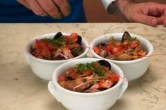 «Рыбный суп с оливками» - приготовления блюда - шаг 6