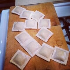 «Равиоли с чесночным соусом» - приготовления блюда - шаг 1