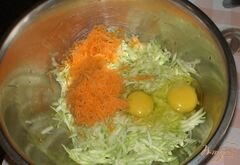 «Кабачково-морковные оладьи» - приготовления блюда - шаг 2
