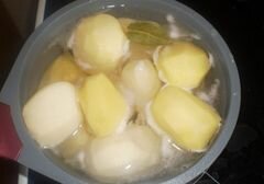 «Семга с отварным картофелем» - приготовления блюда - шаг 1