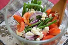 «Салат с зеленой фасолью» - приготовления блюда - шаг 2