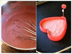 «Малиновые блины с ликером и миндальным сиропом» - приготовления блюда - шаг 6