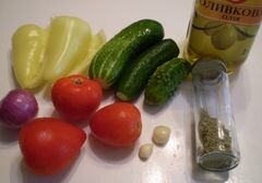 «Салат овощной с розмарином» - приготовления блюда - шаг 1