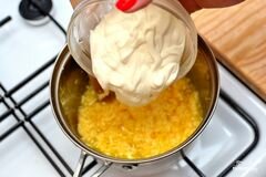 «Сырный соус для чипсов начос» - приготовления блюда - шаг 3