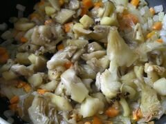 «Запеченные картофельные крокеты с грибами» - приготовления блюда - шаг 2