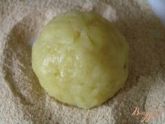 «Запеченные картофельные крокеты с грибами» - приготовления блюда - шаг 7