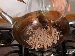 «Фарш с соевым соусом» - приготовления блюда - шаг 4